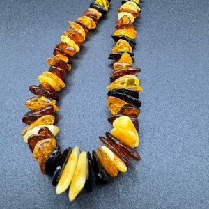 Vintage Multi Color Baltic Amber Necklace